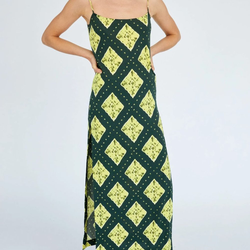 Marc Jacobs Green Printed Dress Resurects 1993 Perry Ellis Grunge Collection
